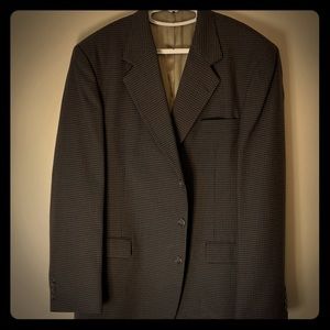 Haggar City Casuals brown checkered 44L Sport Coat